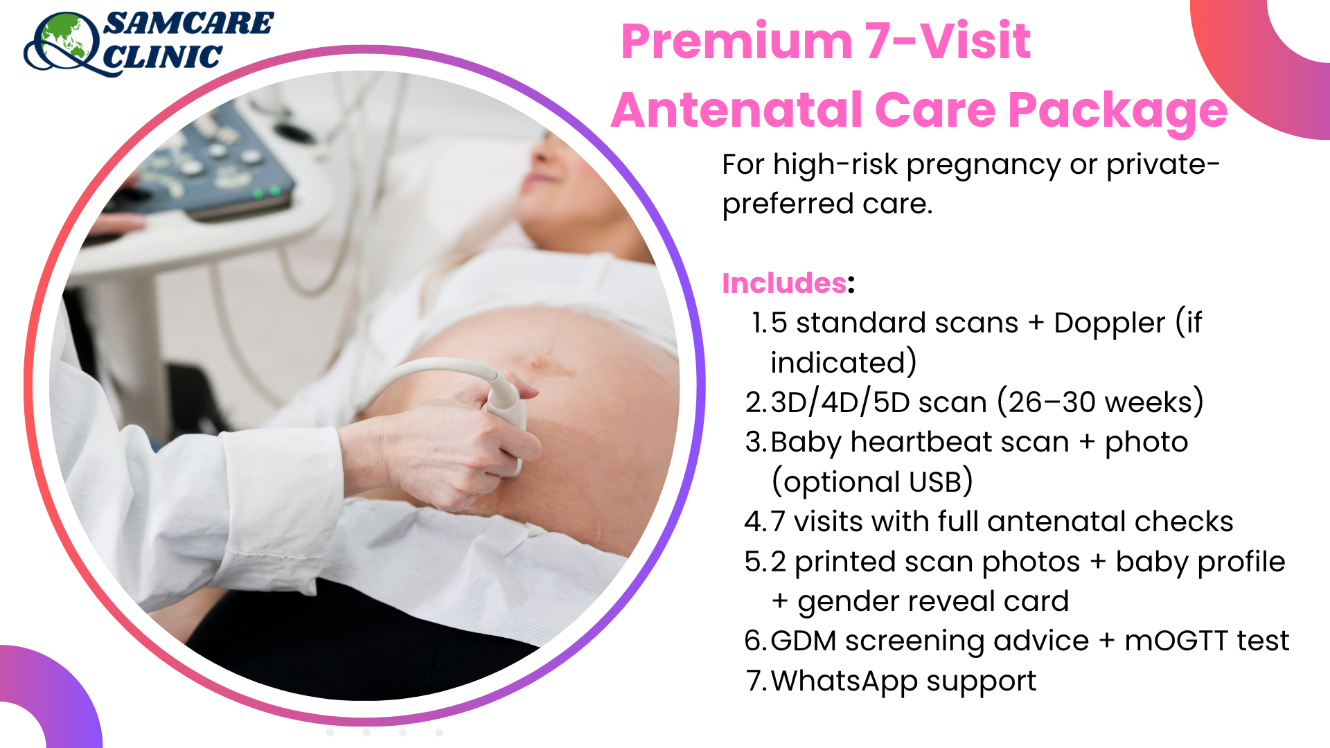 Premium 7-Visit Antenatal Care Package 
